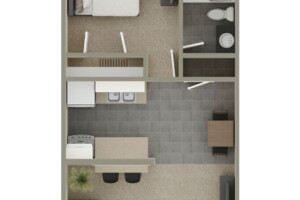 1 Bedroom Floorplan
