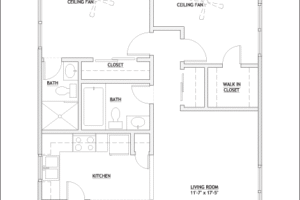 2 Bedroom Floorplan