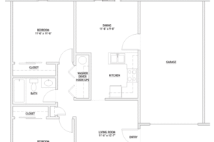 2 Bedroom Floorplan