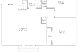 2 Bedroom Floorplan