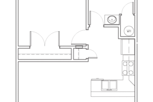 1 Bedroom Floorplan