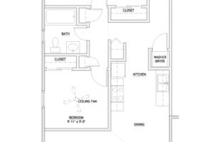 2 Bedroom Floorplan